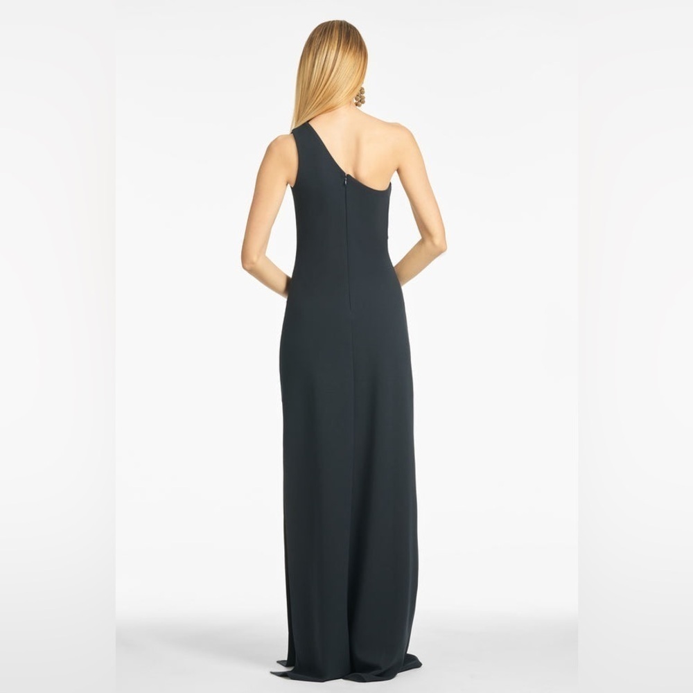 SACHIN + BABI Cece One Shoulder Gown In Navy Blue - Picture 4 of 5